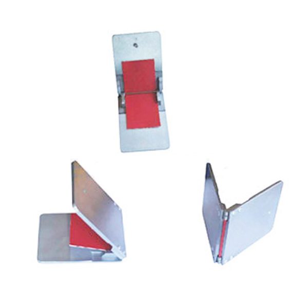 It is used to assess the pliability of the paint film through the capability that the paint film deforms with bottom material and does not get damage at the specified standard conditions. It is expressed with the minimum shaft stick diameter which does not cause the paint film to crack when the test plate moves around the shaft stick of 180° within 1-3 seconds at the specific conditions in the standard. It confirms to ISO 1519 ,ASTM D 522,DIN 53152. This tester consists of eight hinges and each hinge has different diameter axis. Put the test panels into hinge then fold it and test panels then have finished 180° bend. The test can be carried out: ---either as a “pass/fail” test, by carrying out the test with a single specified size of mandrel, to assess compliance with a particular requirement; ---or by repeating the procedure using successively smaller mandrels to determine the diameter of the first mandrel over wich the coating cracks and/or becomes detached from the substrate. Main Technical Parameters ■ Shaft stick diameter:2mm、3mm、4mm、5mm、6mm、8mm、10mm、12mm ■ Thickness of bottom material for the test plate: less than 0.3mm ■ Ordering Information:BGD 561---Hinge-type Cylindrical Mandrel Tester